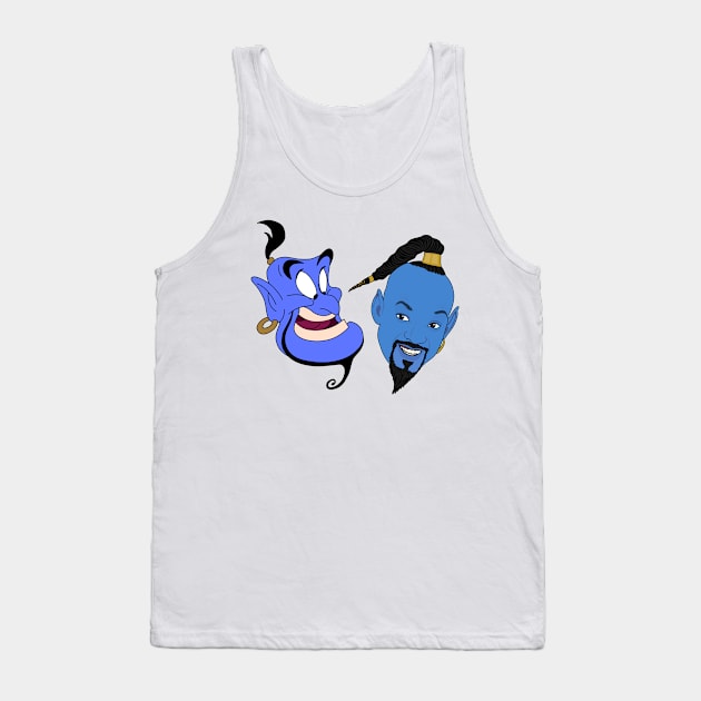 Genie - Original vs Remake Tank Top by Jakmalone